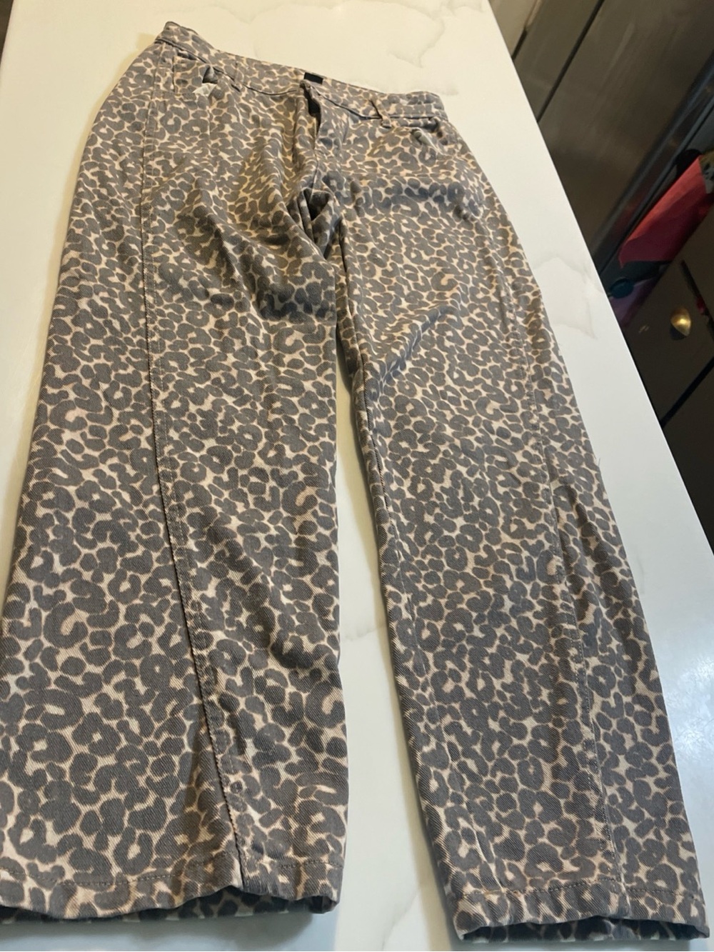 wild fable Beige and Gray Leopard Denim Pants